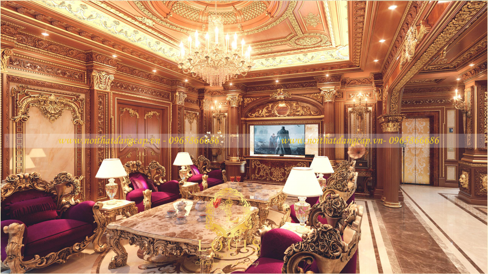 Sofa gỗ cổ điển phong khách